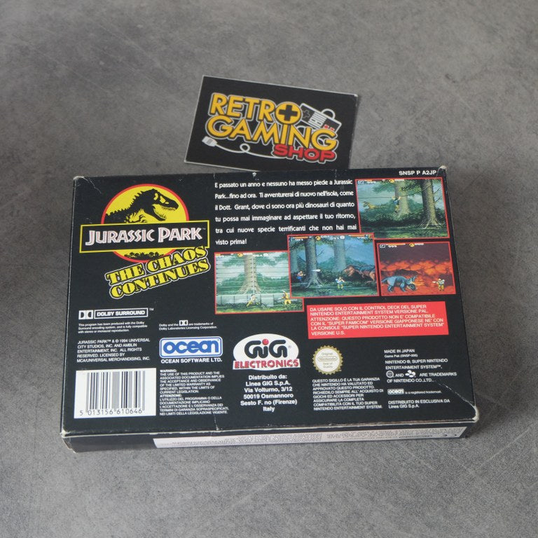 Vendita Jurassic Park: the Chaos Continues - Retrogaming Shop