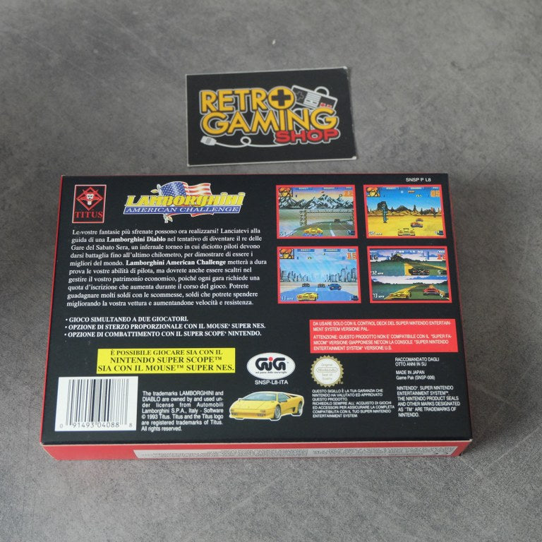 Vendita Lamborghini American Challenge - Retrogaming Shop