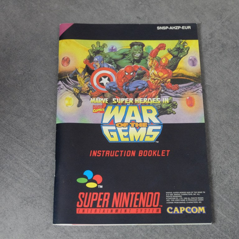 Marvel Super Heroes in War of The Gems Nintendo