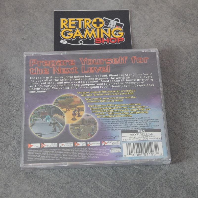 Vendita Phantasy Star Online Ver.2 Nuovo - Retrogaming Shop