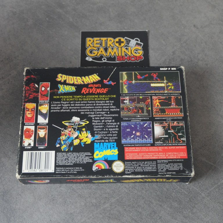 Spider Man and X-men: Arcade’s Revenge Nintendo