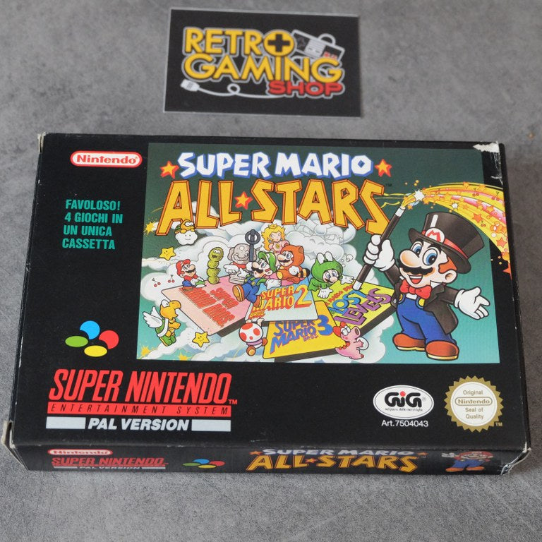 Vendita Super Mario All Stars Gig Stampato - Retrogaming Shop