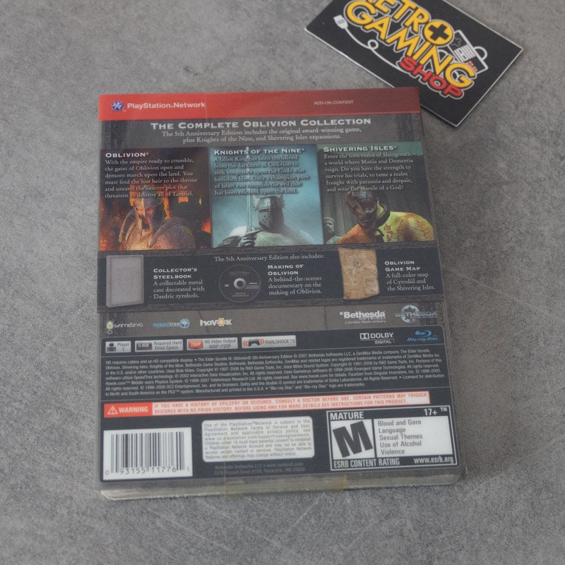 Vendita The Elder Scrolls IV Oblivion 5th Anniversary Edition - Retrogaming Shop