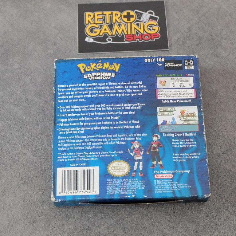 Vendita Pokemon Sapphire Version - Retrogaming Shop