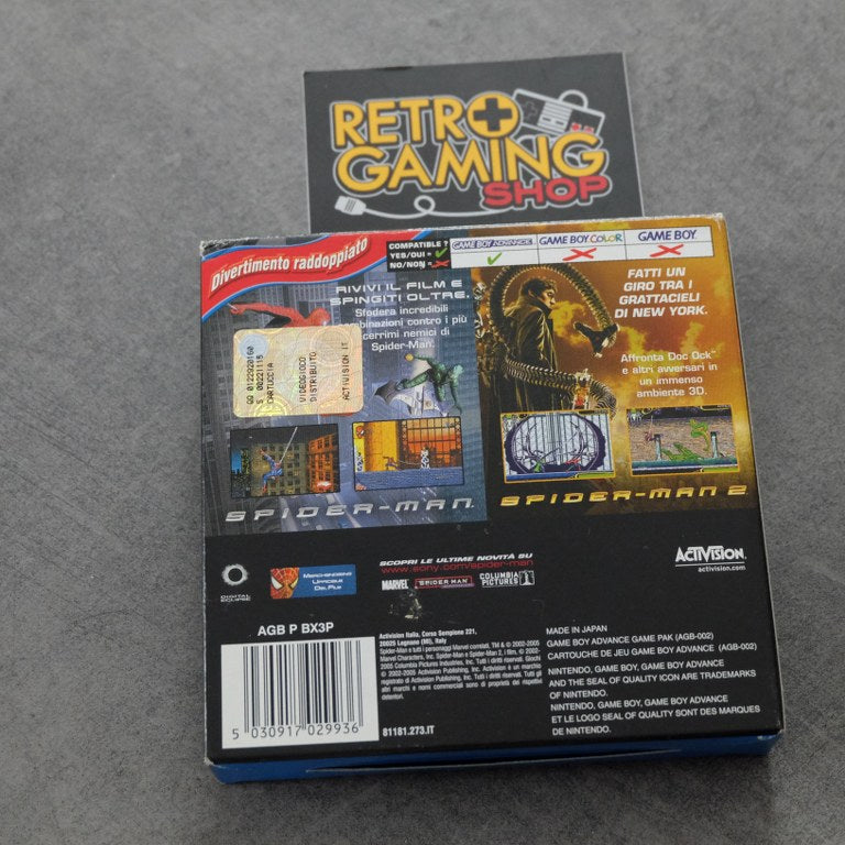 Vendita Spider-Man/Spider-Man 2 2 giochi in Uno - Retrogaming Shop
