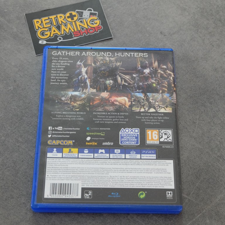 Vendita Monster Hunter World - Retrogaming Shop