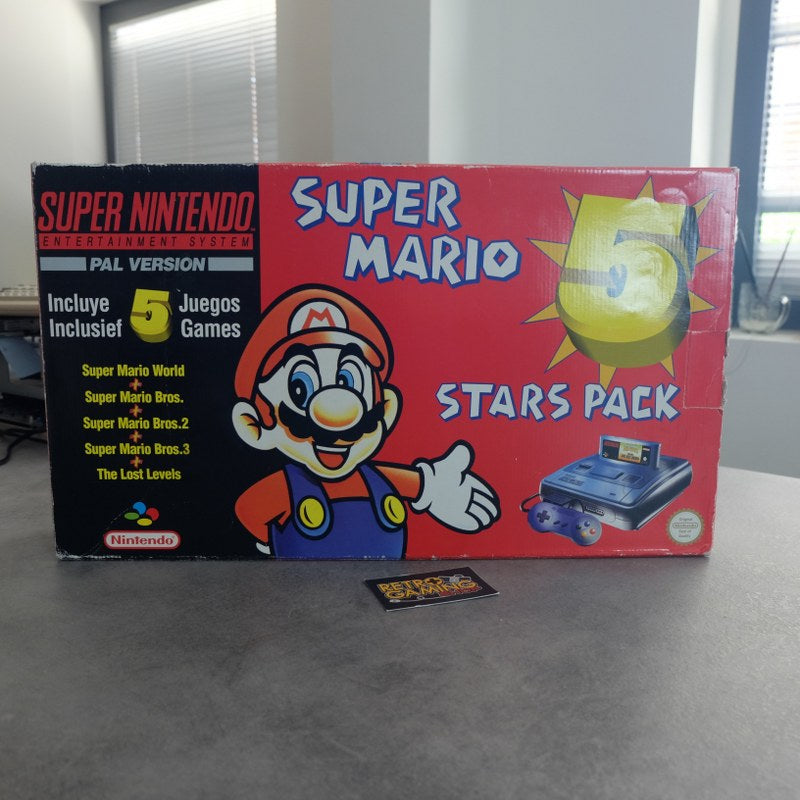 Vendita Super Nintendo Pal 5 Stars Pack - Retrogaming Shop