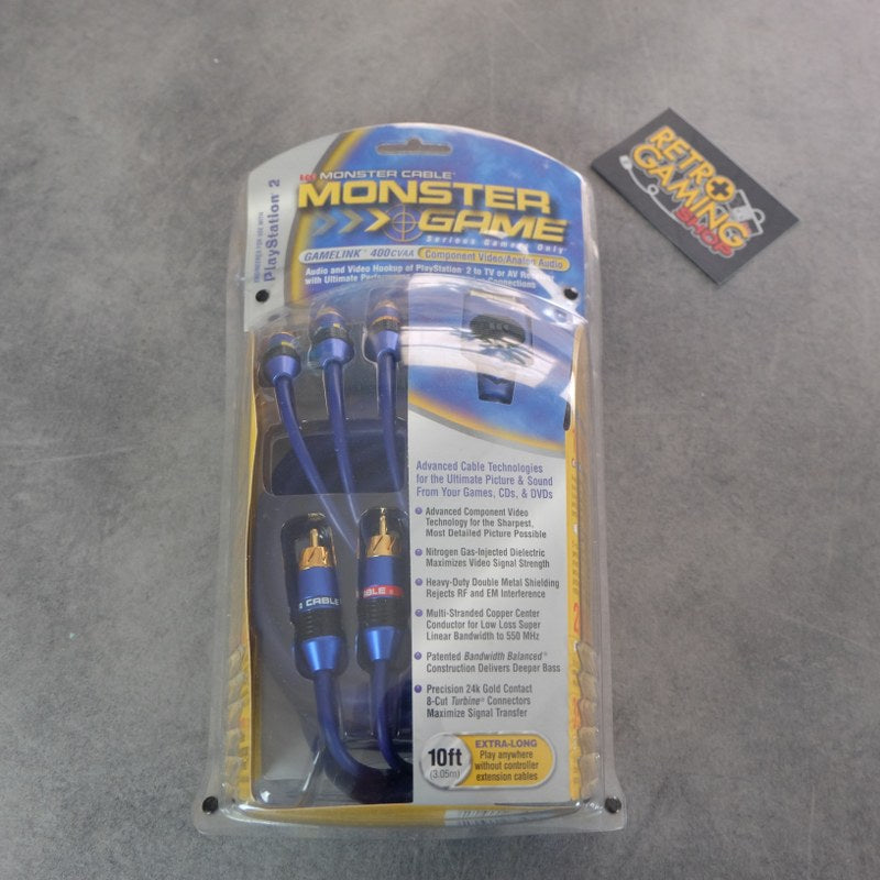 Vendita Monster Cable Component Video / Analogue Audio Ps2 - Retrogaming Shop