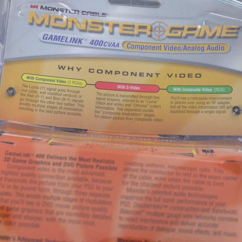 Monster Cable Component Video / Analogue Audio Ps2 Microsoft