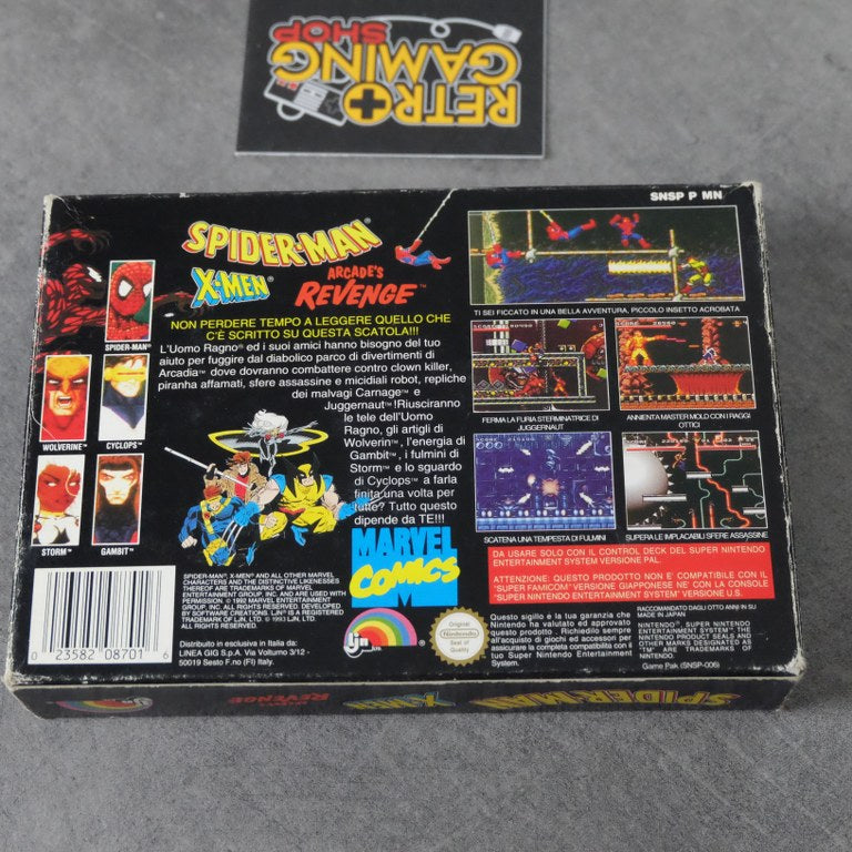 Spider Man and X-men: Arcade’s Revenge Nintendo