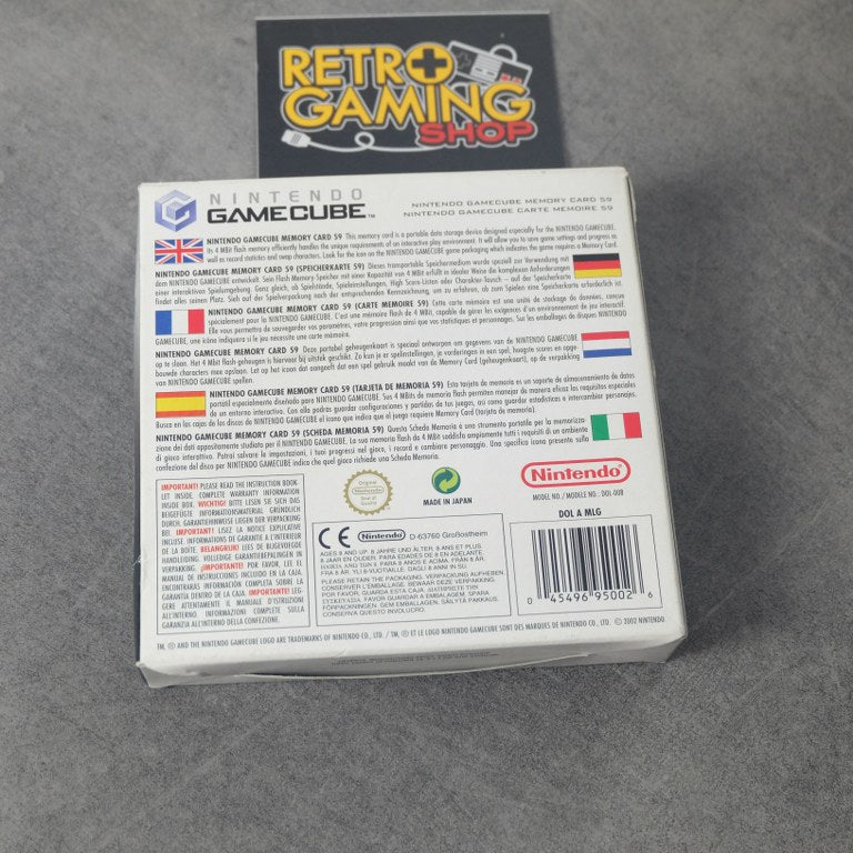 Memory Card 59 Blocchi Gamecube Boxata Nintendo