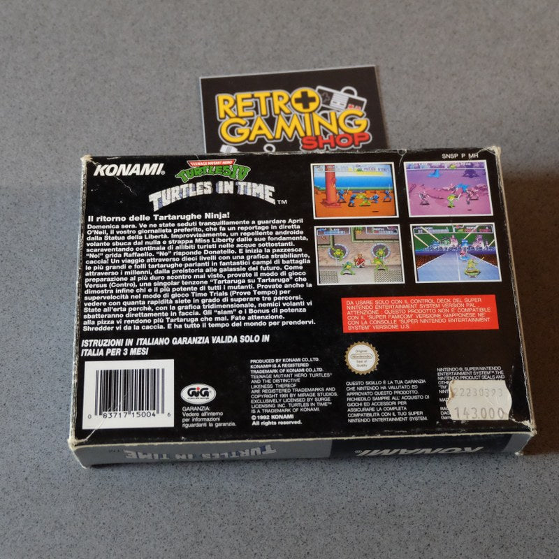 Vendita Teenage Mutant Hero Turtles Iv: Turtles IN Time - Retrogaming Shop