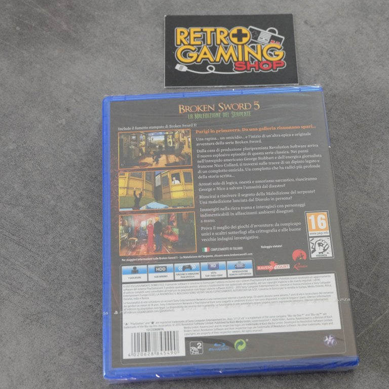 Vendita Broken Sword 5 La Maledizione del Serpente Nuovo - Retrogaming Shop