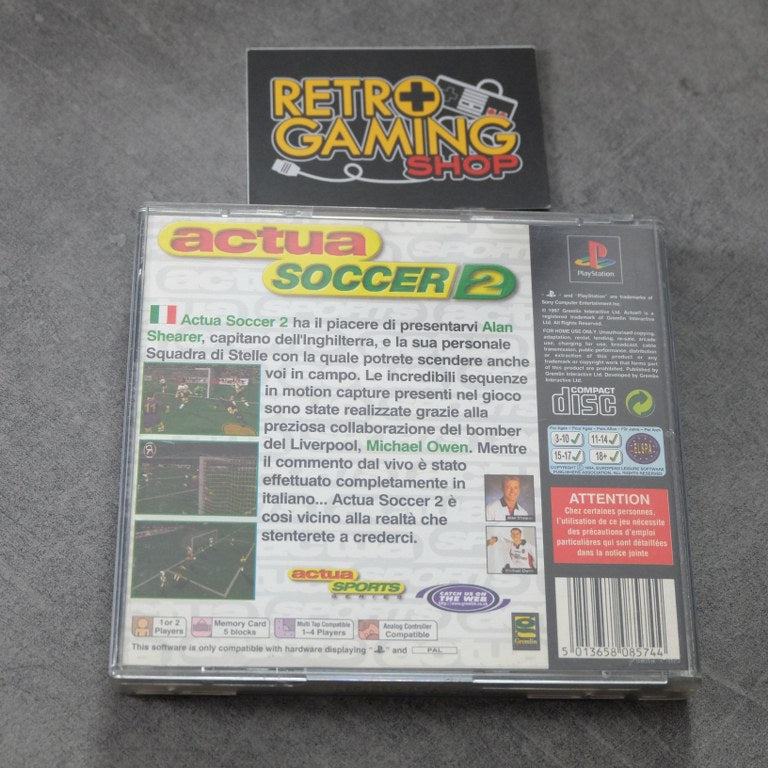 Vendita Actua Soccer 2 - Retrogaming Shop