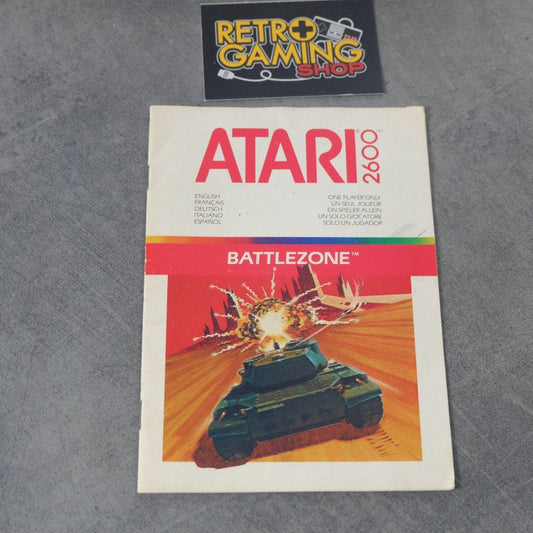 Libretto Battlezone Atari 2600 Atari