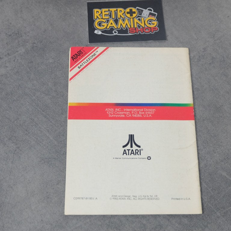 Vendita Libretto Battlezone Atari 2600 - Retrogaming Shop