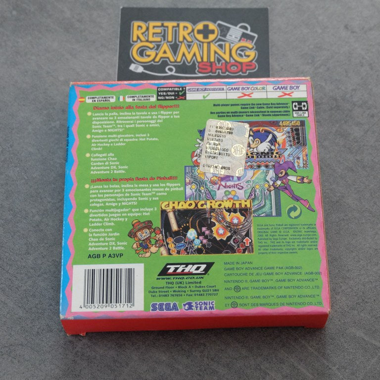 Vendita Sonic Pinball Party - Retrogaming Shop