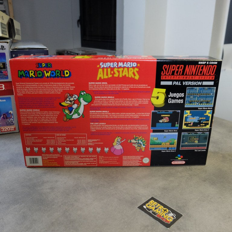 Vendita Super Nintendo Five Star Pack Nuovo - Retrogaming Shop