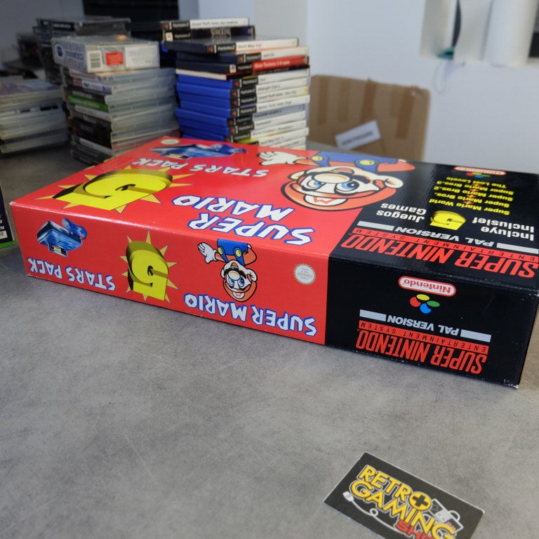 Vendita Super Nintendo Five Star Pack Nuovo - Retrogaming Shop