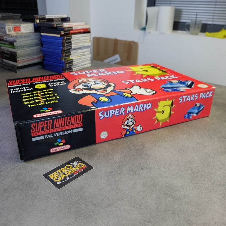 Super Nintendo Five Star Pack Nuovo Nintendo