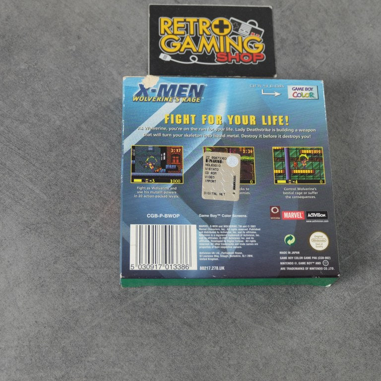X-Men Wolverine's Rage Nintendo