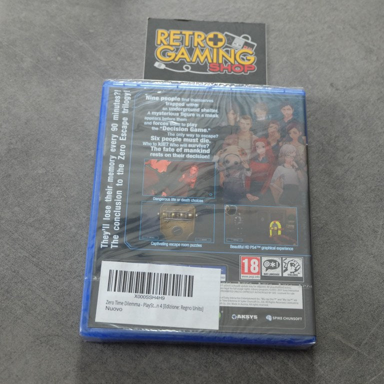 Vendita Zero Time Dilemma Nuovo - Retrogaming Shop