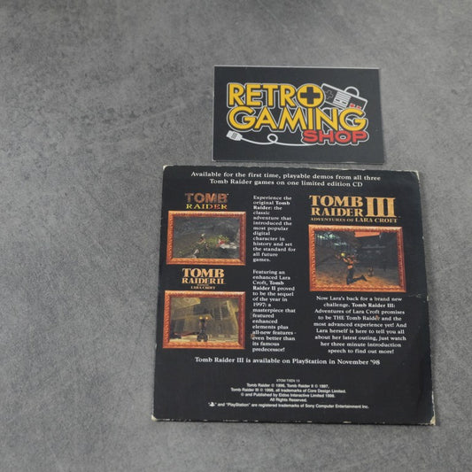 Playable Demos of Tomb Raider I, II. III