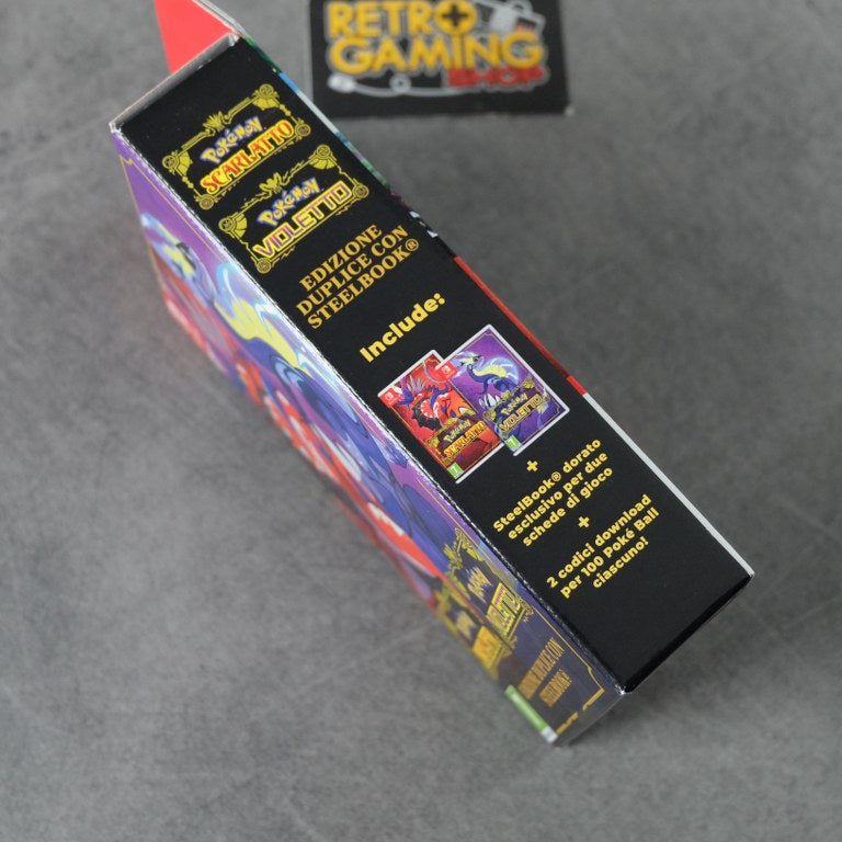 Vendita Pokemon Scarlatto/Violetto Edizione duplice Con Steelbook Nuovo - Retrogaming Shop