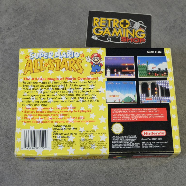 Vendita Super Mario All Stars - Retrogaming Shop