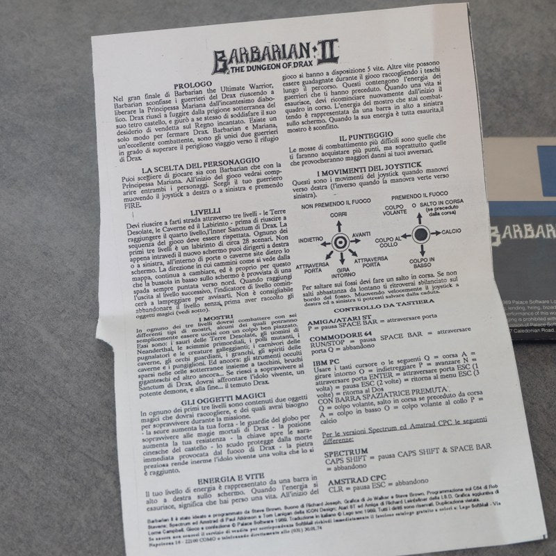 Vendita Barbarian II - Retrogaming Shop