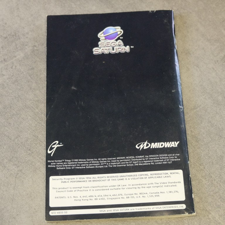 Mortal Kombat Trilogy SEGA