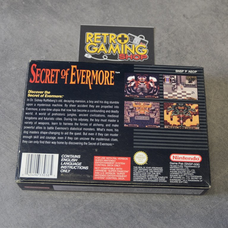 Vendita Secret of Evermore - Retrogaming Shop
