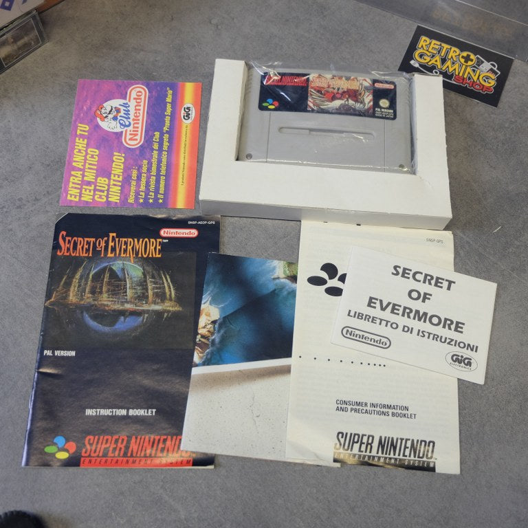 Vendita Secret of Evermore - Retrogaming Shop