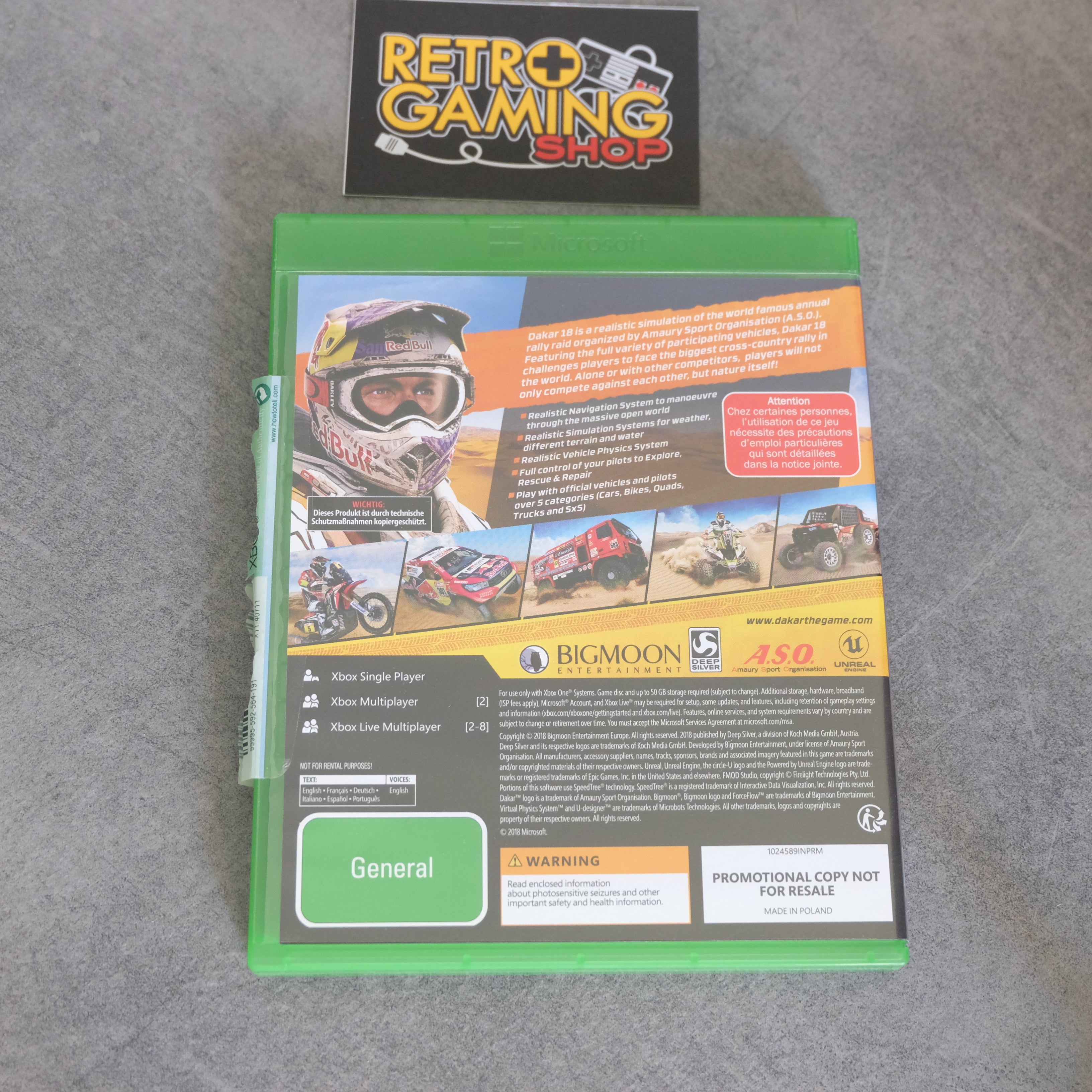 Vendita Dakar 18 - Retrogaming Shop