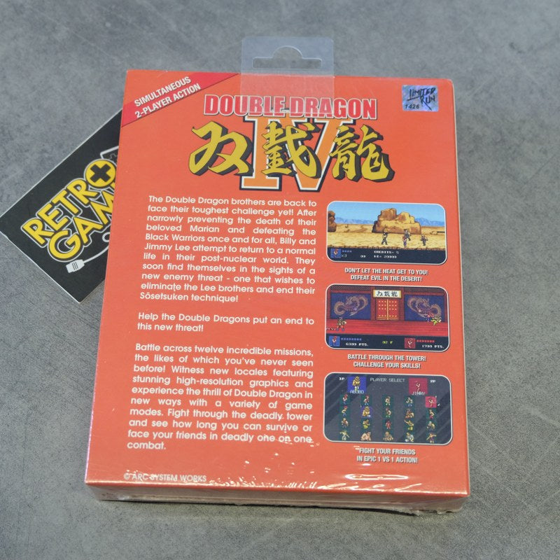 Vendita Double Dragon IV Limited Run - Retrogaming Shop