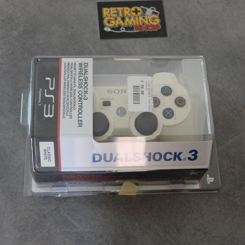 Vendita Dualshock 3 Classic White Originale Sony - Retrogaming Shop