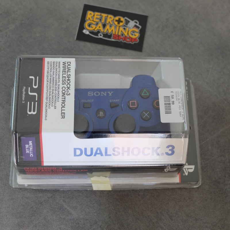 Vendita Dualshock 3 Metallic Blue Originale Sony - Retrogaming Shop