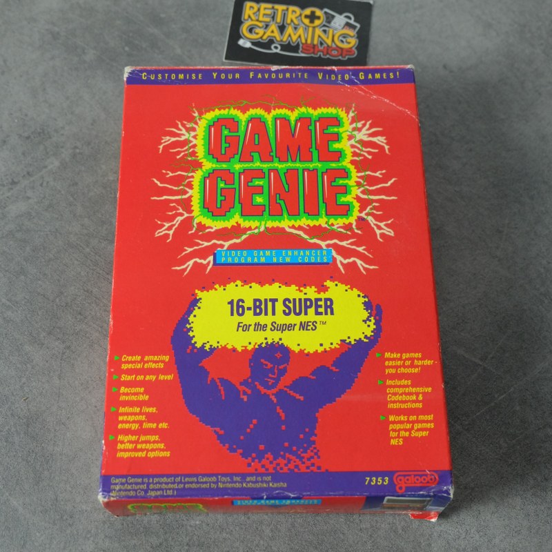 Vendita Game Genie Super Nintendo - Retrogaming Shop