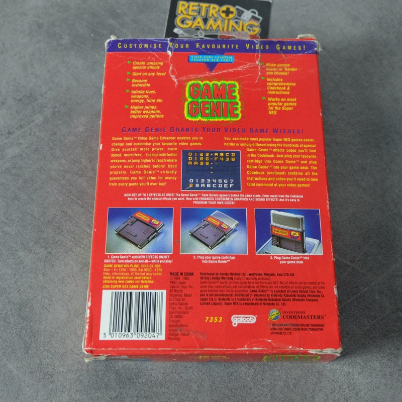 Vendita Game Genie Super Nintendo - Retrogaming Shop