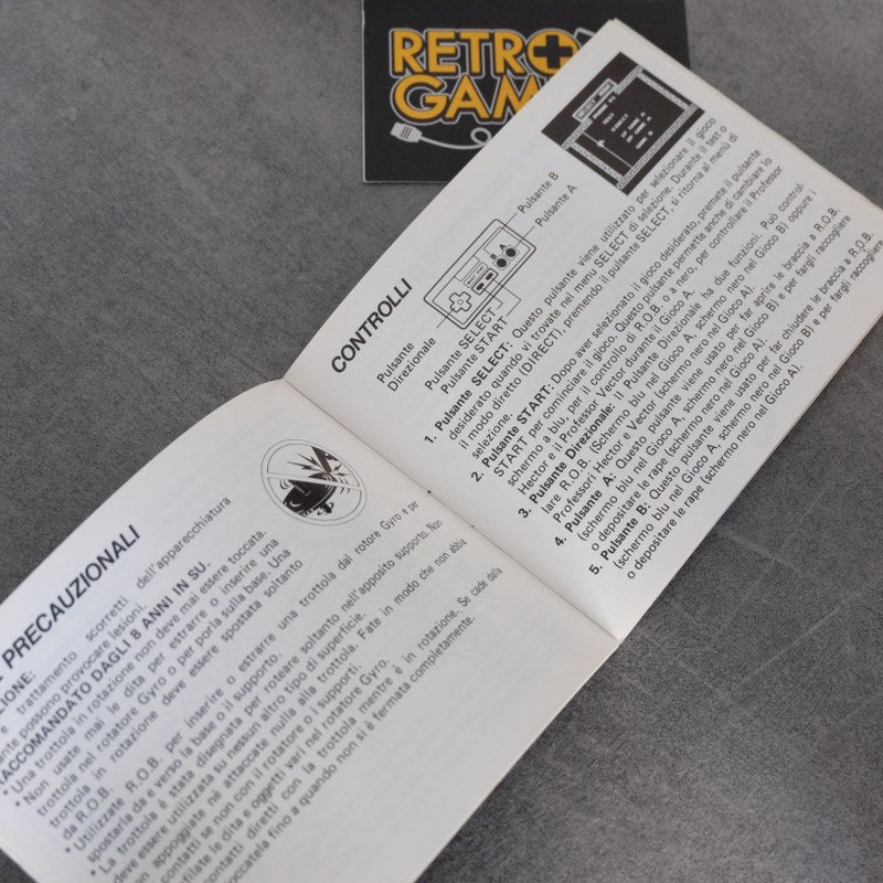 Vendita Libretto Gyromite - Retrogaming Shop