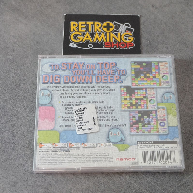 Vendita Mr. Driller Usa Nuovo - Retrogaming Shop