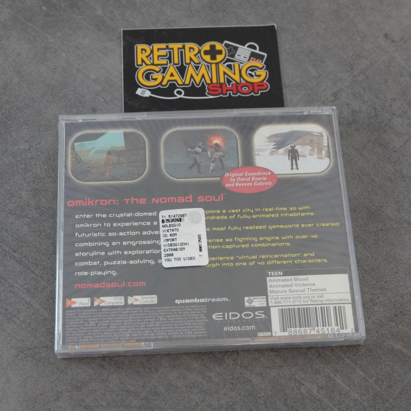 Vendita Omikron The Nomad Soul USA Nuovo - Retrogaming Shop