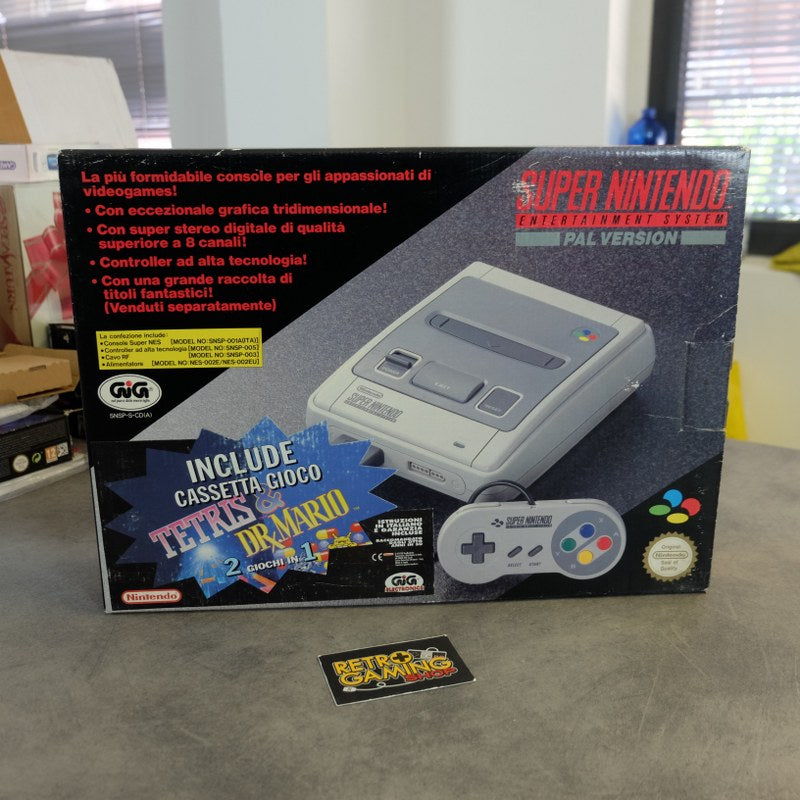 Vendita Super Nintendo Pal Tetris & Dr. Mario Bundle Nuovo - Retrogaming Shop