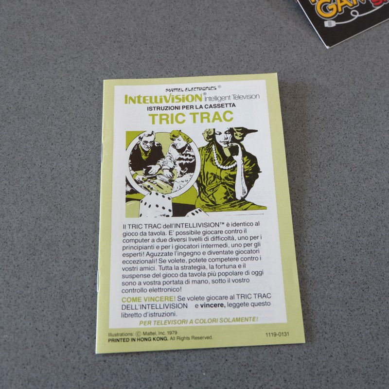 Backgammon Intellivision - Retrogaming Shop