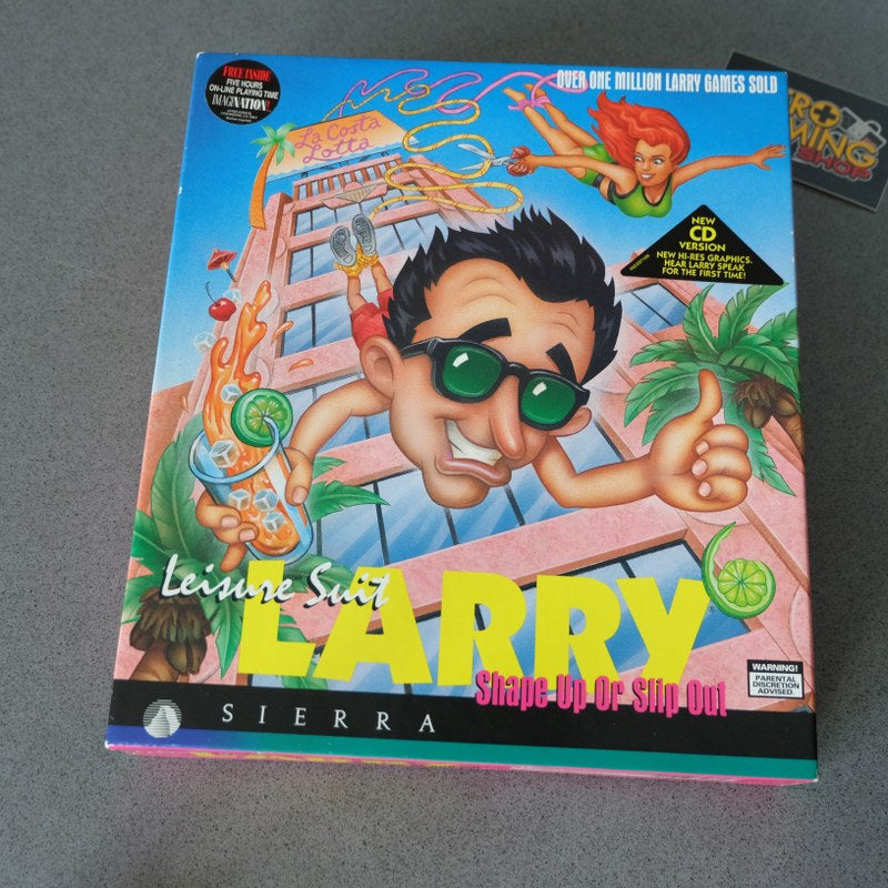 Leisure Suit Larry Shape Up Slip Out + Hint Book - Microsoft
