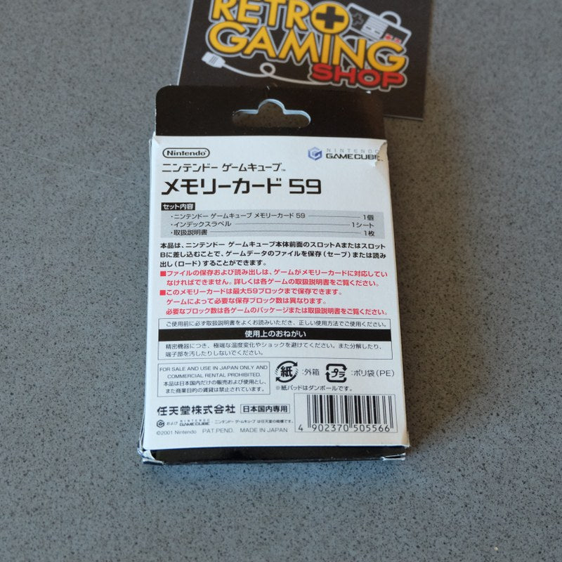 Vendita Memory Card 59 Blocchi Gamecube Boxata - Retrogaming Shop