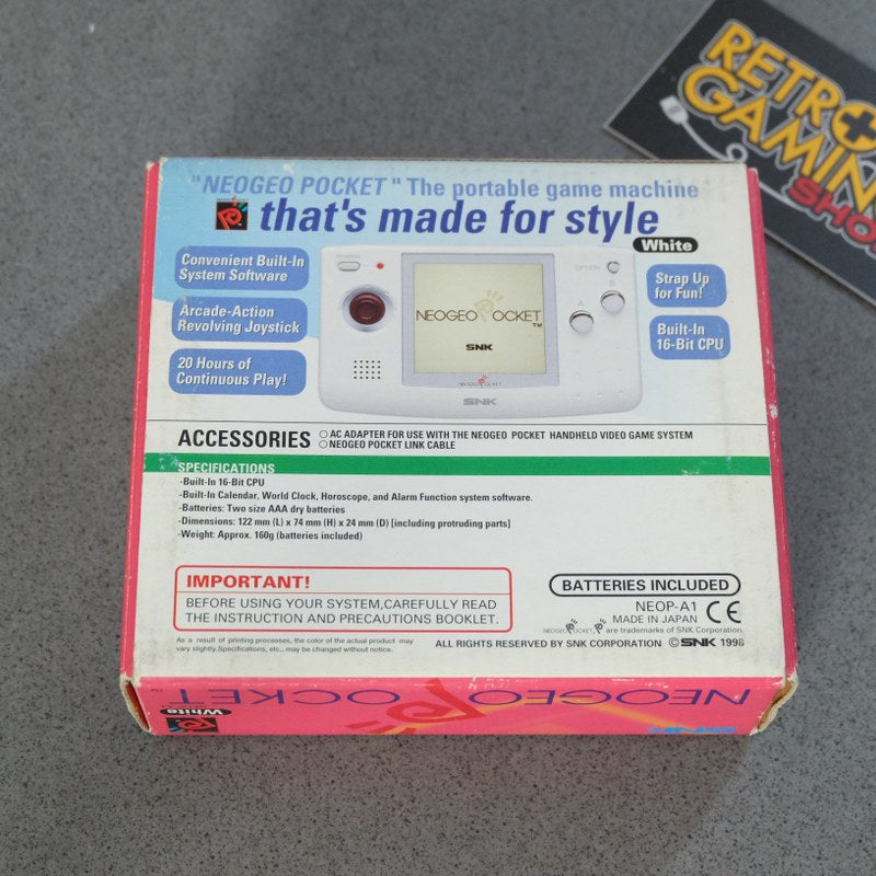 Neo Geo Pocket White - Retrogaming Shop