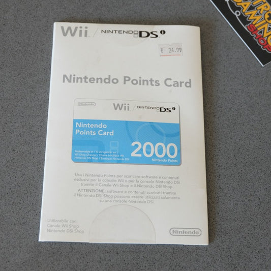 Nintendo Points Card Nuova