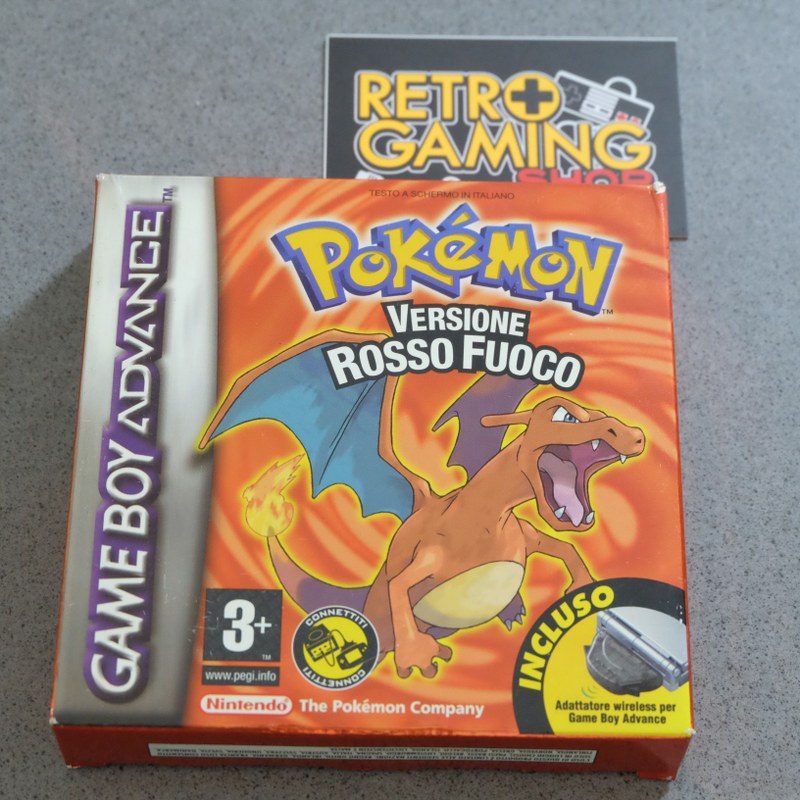 Vendita Pokemon Versione Rosso Fuoco - Retrogaming Shop