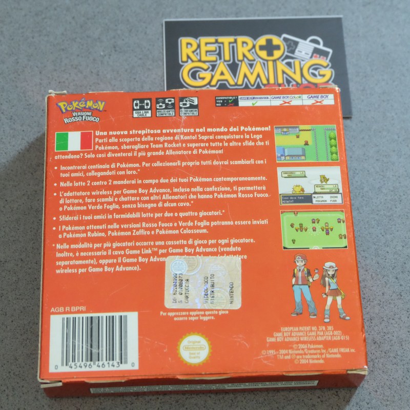 Vendita Pokemon Versione Rosso Fuoco - Retrogaming Shop